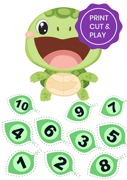 Numbers from 1 to 10 Printable Game