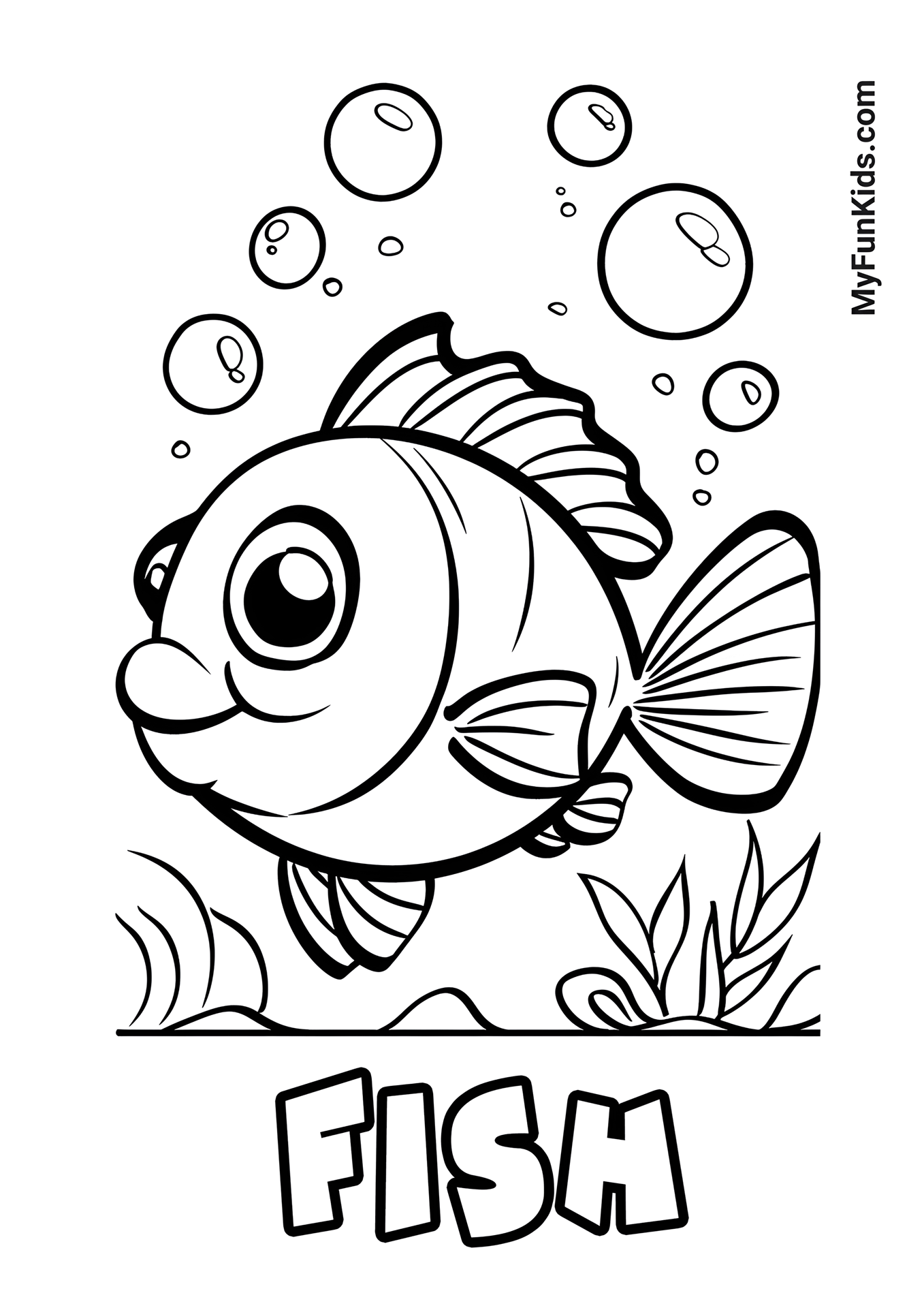 MyFunKids.com coloring fish