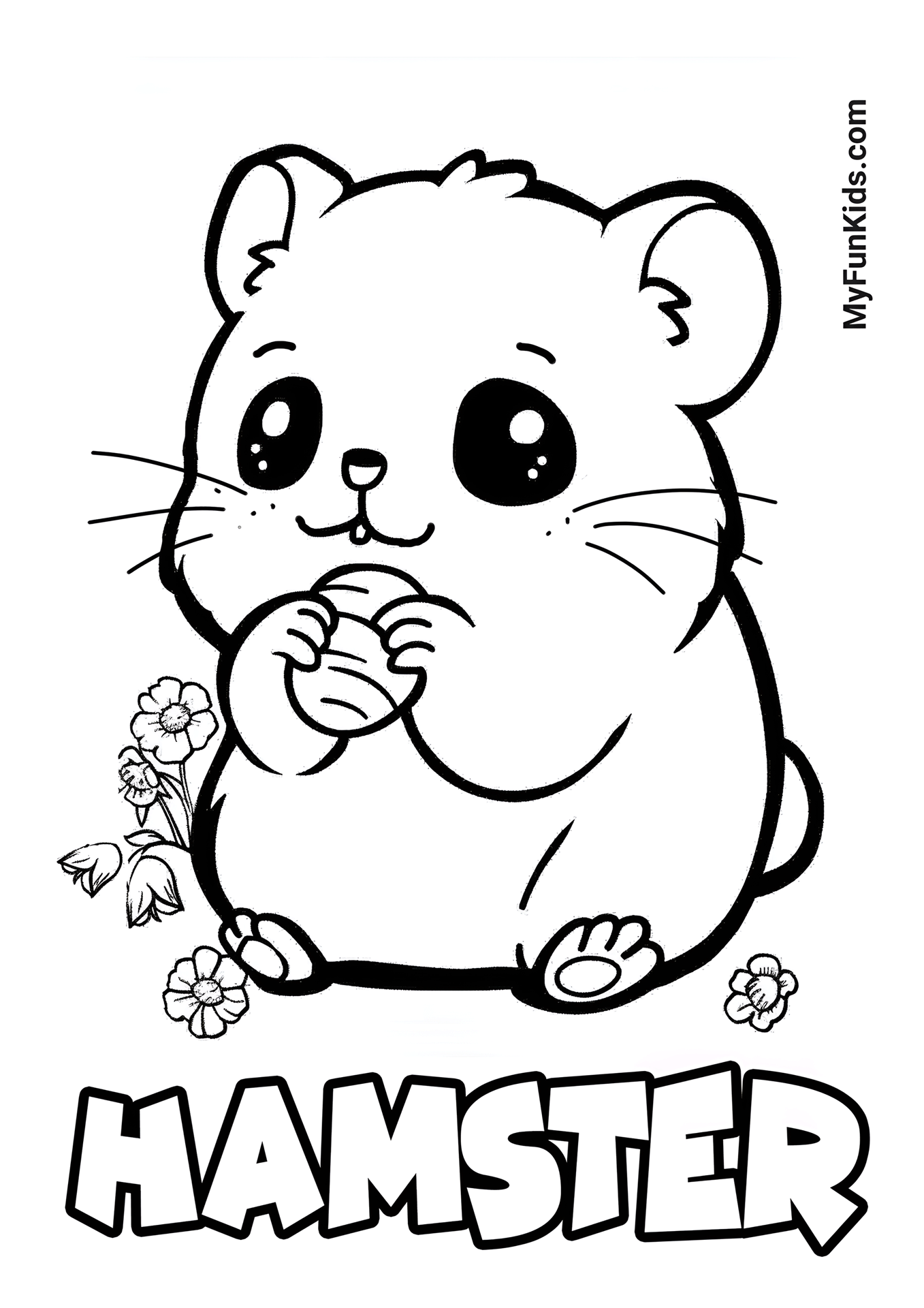 MyFunKids.com coloring hamster